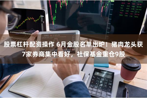 股票杠杆配资操作 6月金股名单出炉！猪肉龙头获7家券商集中看好，社保基金重仓9股