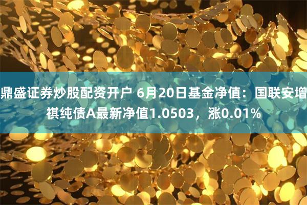 鼎盛证券炒股配资开户 6月20日基金净值：国联安增祺纯债A最新净值1.0503，涨0.01%