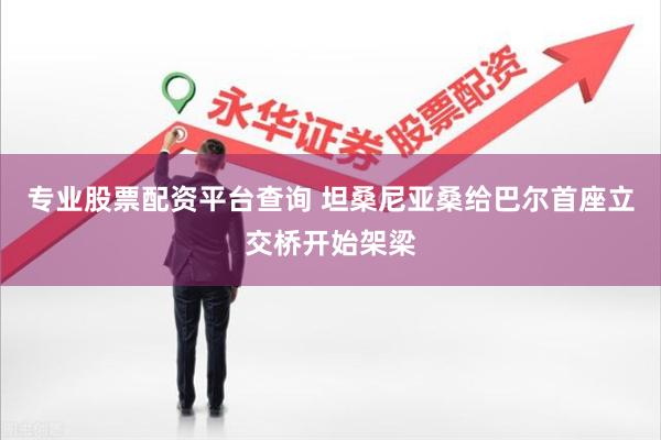 专业股票配资平台查询 坦桑尼亚桑给巴尔首座立交桥开始架梁