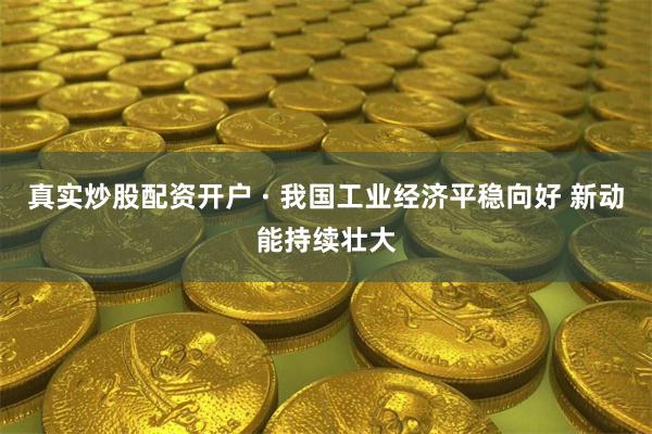 真实炒股配资开户 · 我国工业经济平稳向好 新动能持续壮大